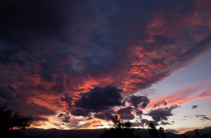 Atardecer en calle El Indio, San Carlos dic 2020 - foto El Cuco Digital