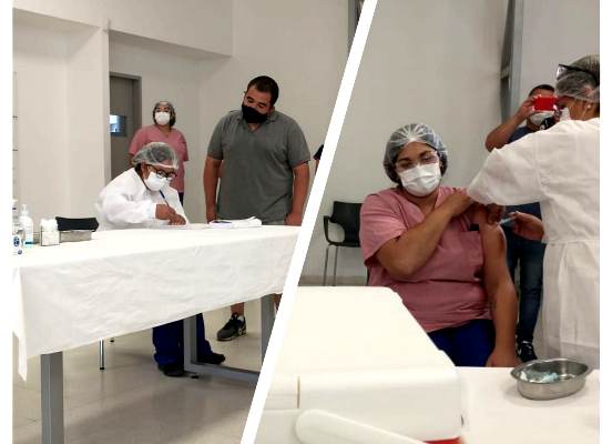 primeros profesionales en vacunarse contra el covid-19 en Valle de Uco-ElCucoDigital