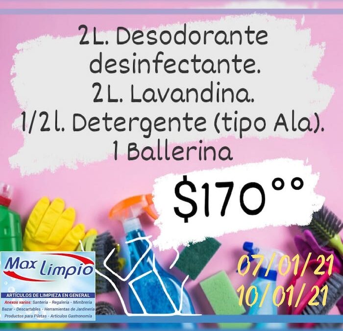 No te pierdas este ofertón de Max Limpio, y una gran novedad!
