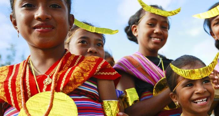 Niñas en Alieu, Timor-Leste - foto Naciones Unidas Mirtine Perret