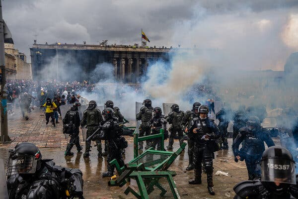 protestas en colombia foto The New York Times