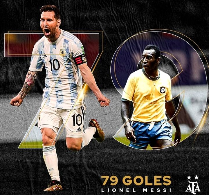 Messi superó el récord de Pelé como máximo goleador en selecciones sudamericanas
