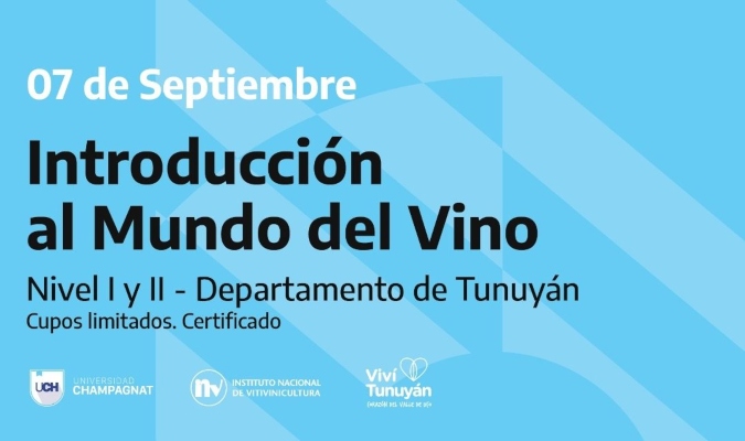 Abren las inscripciones para iniciarse y continuar capacitándose en el mundo del vino