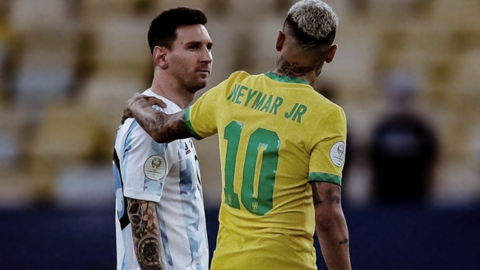 messi y neymar