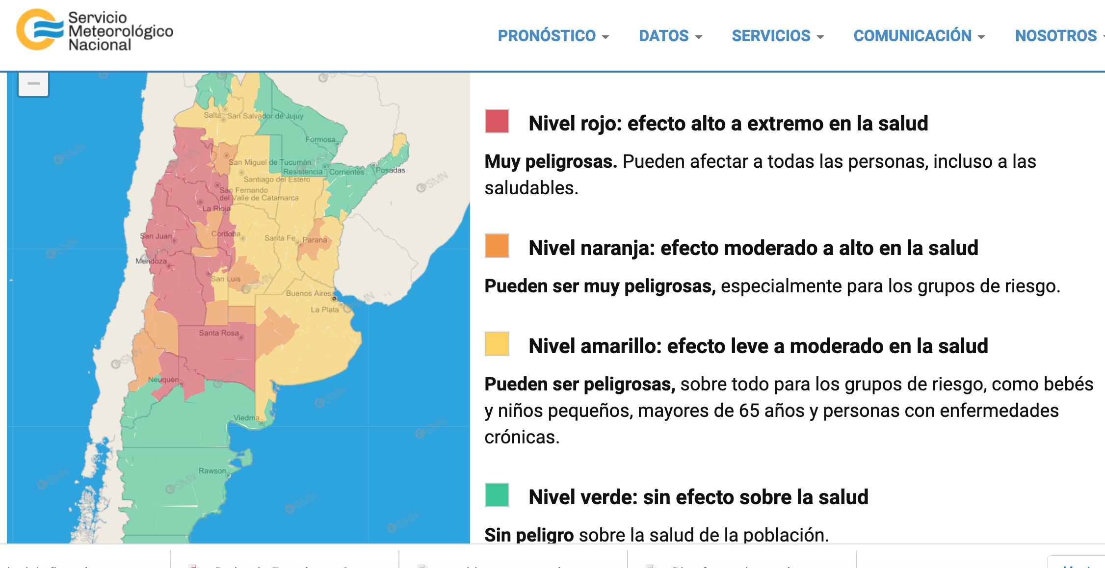 Alerta Roja por la ola de calor.