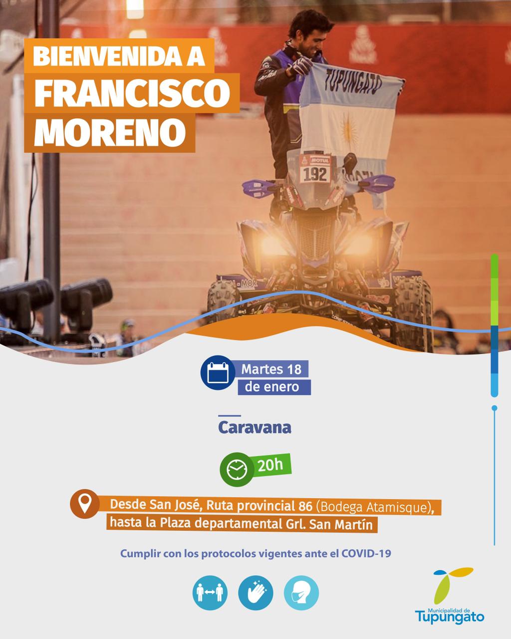 BienvenidaFranciscoMoreno - Diario El Cuco Digital todas las noticias del Valle de Uco Bienvenida-Francisco-Moreno