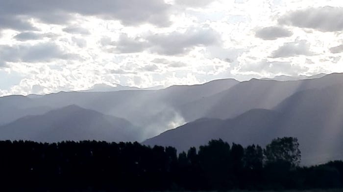 Incendio en cerros- San Carlos- Valle de Uco- El Cuco Digital