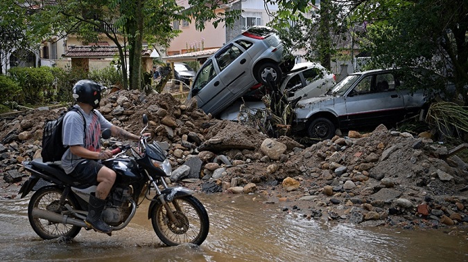 Más de 200 aludes se registraron tras las lluvias. (Foto AFP)