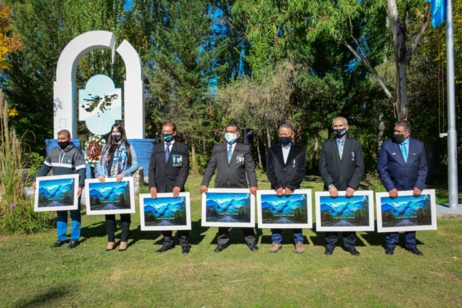 Foto archivo: acto y reconocimiento en Tunuyán- 2 de abril del 2021.