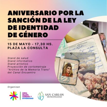 Aniversariosancionleyidentidaddegenero - Diario El Cuco Digital todas las noticias del Valle de Uco Aniversario-sancion-ley-identidad-de-genero