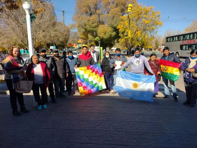 Colectividad boliviana en Valle de Uco, imagen archivo.