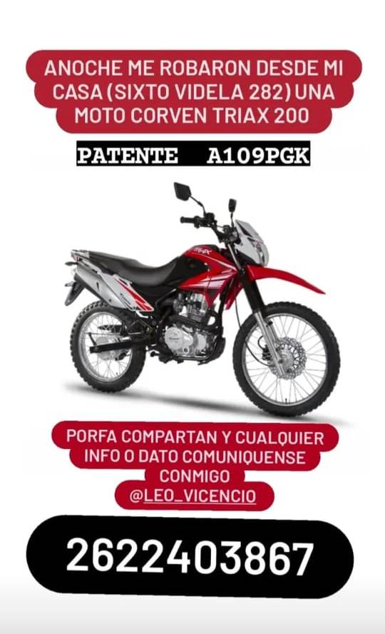 MotorobadaLaConsulta - Diario El Cuco Digital todas las noticias del Valle de Uco Moto-robada-La-Consulta