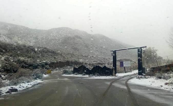 Foto archivo: nieve en el Valle de Uco