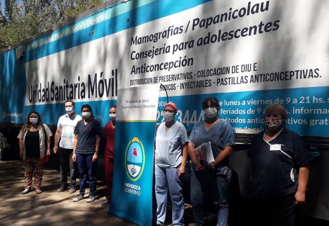 Unidad Sanitaria Movil en Tunuyán febrero - foto prensa gob mza