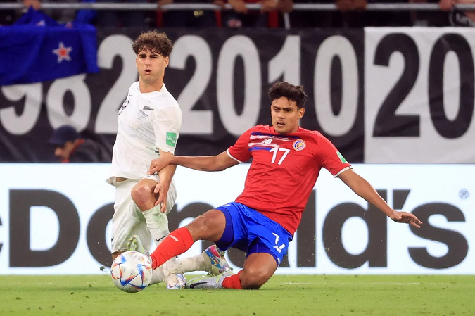 Costa Rica se impuso 1 a 0 ante Nueva Zelanda. Foto: Reuters.