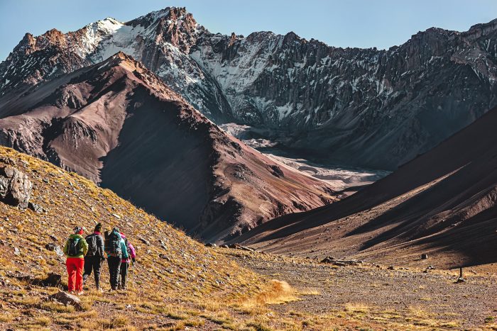 Turistas en la montaña - Foto Prensa Gobierno de Mendoza