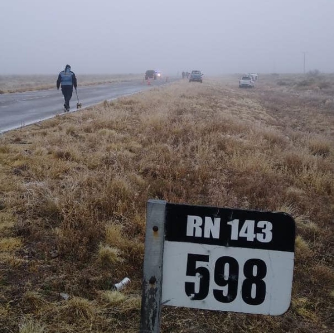 Ruta 143. Foto archivo. Defensa Civil San Carlos.