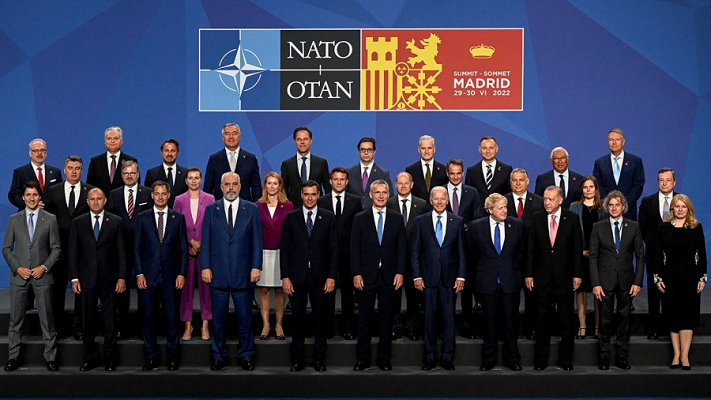 Los líderes de la OTAN, reunidos en Madrid por tercer día, tenían previsto dedicar una última sesión de trabajo este jueves a la región africana del Sahel y a Medio Oriente. Foto: AFP
