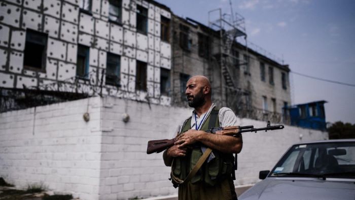 La prisión está cerca de la localidad de Olenivka a unos 30 kilómetros al sudoeste de Donetsk. Foto AFP