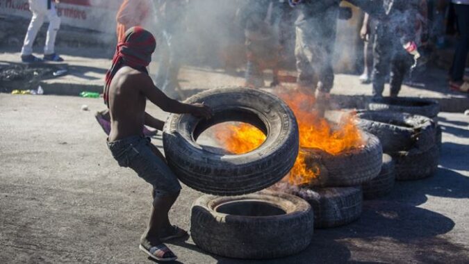 protesta haiti fotografia