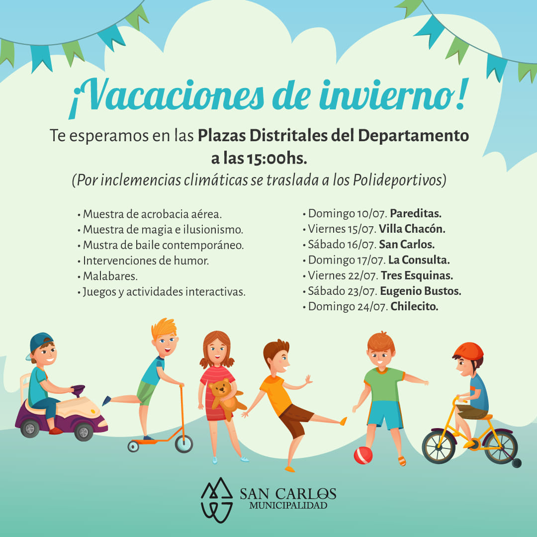 vacionesinviernoSanCarlos - Diario El Cuco Digital todas las noticias del Valle de Uco vaciones-invierno-San-Carlos