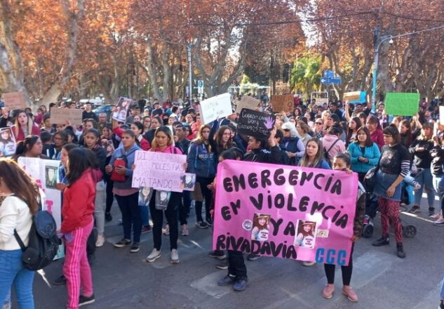 Marcha por femicidio Rivadavia-foto El Sol