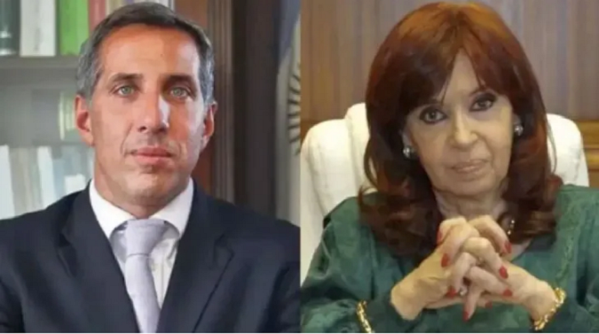 Cristina Fernández de Kirchner y Diego Luciani.