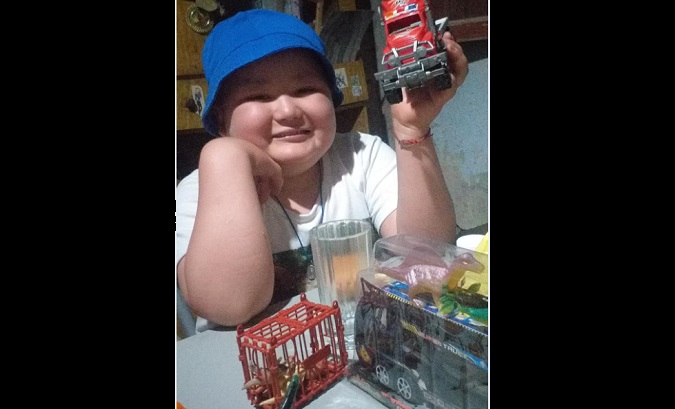 Joaquín Lizarde tiene 10 años y padece leucemia.
