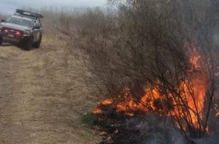 incendio en San Carlos el día 27-09-22