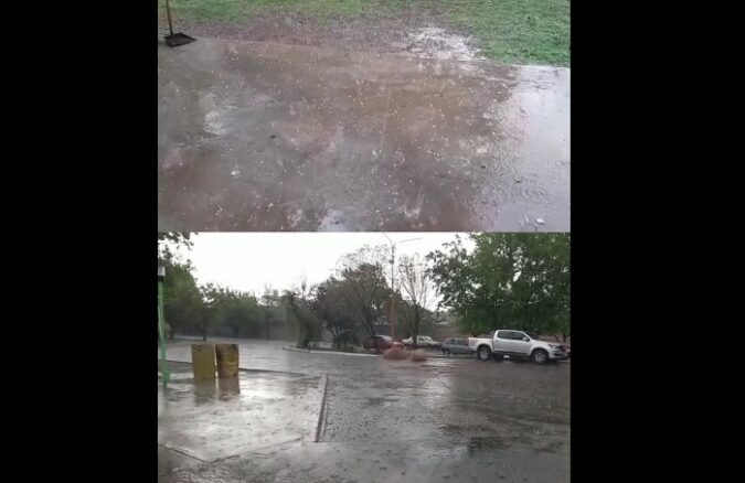 Lluvia y granizo la consulta