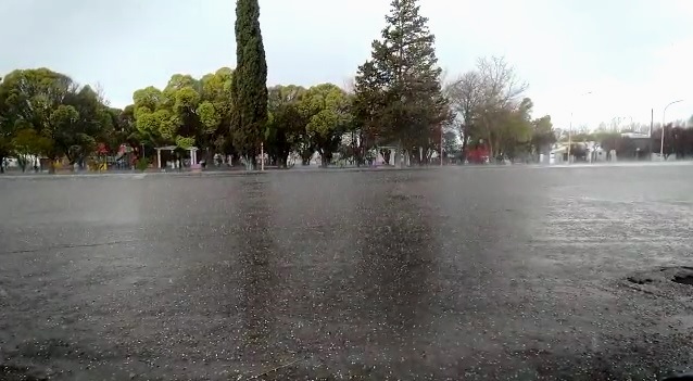 Foto archivo: tormenta con granizo en Pareditas, San Carlos