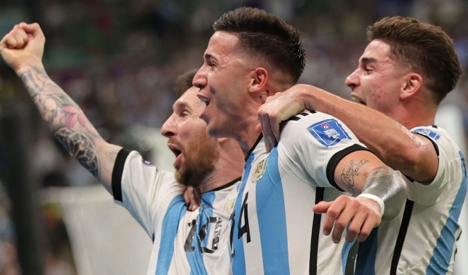 Argentina viene de ganarle 2 a 0 a México. Foto: EFE.