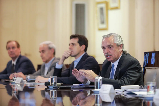 Alberto Fernández encabezó la reunión con los gobernadores peronistas.