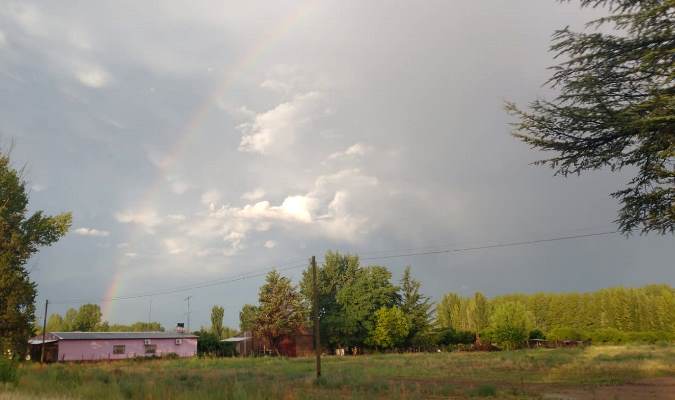 Foto archivo: arcoíris en San Carlos tras una tormenta.