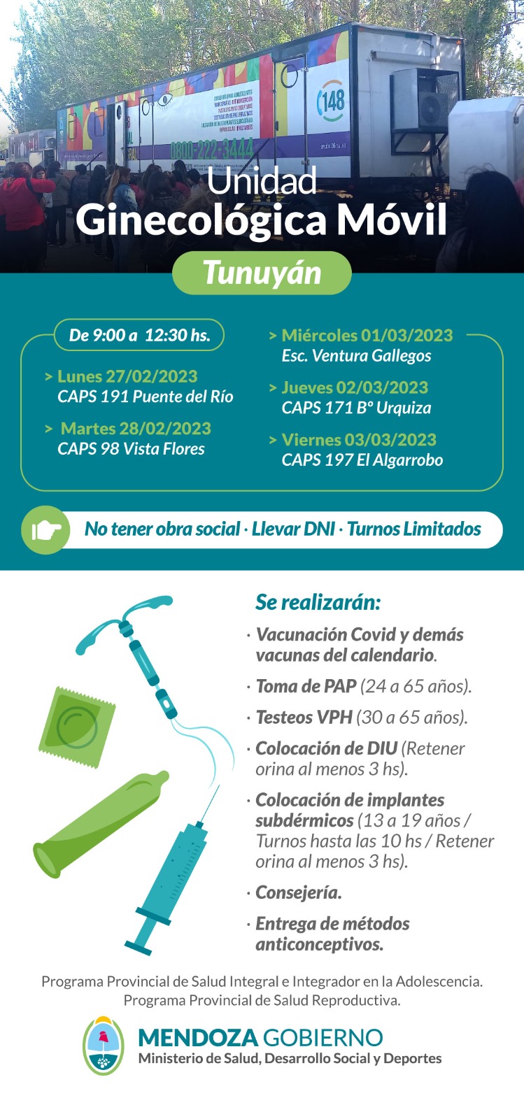 CamionginecologicoTunuyanfebrero2023 Diario El Cuco Digital todas las noticias del Valle de Uco Camion-ginecologico-Tunuyan-febrero-2023