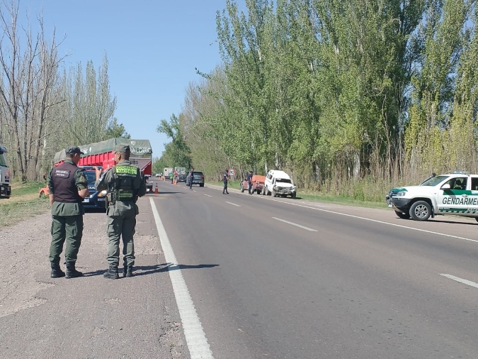 Una camioneta y un camión chocaron en la ruta 40. Foto: El Cuco Digital.