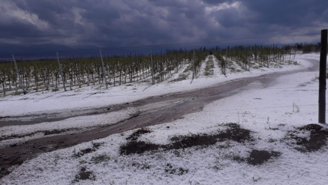 Granizo en Tupungato