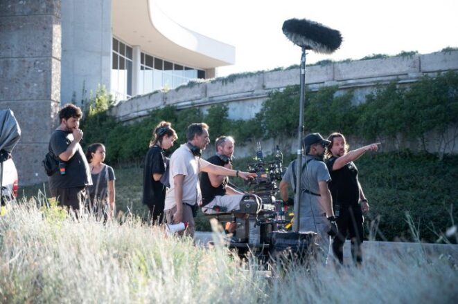 Jaque mate - filmación - Valle de Uco - foto Prensa Gobierno