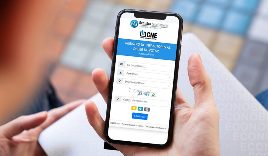 El padrón electoral está disponible desde el 5 de mayo por disposición de la Cámara Nacional Electoral (CNE).