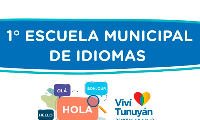 La Municipalidad de Tunuyán anunció el lanzamiento de la tan esperada Escuela Municipal de Idiomas.