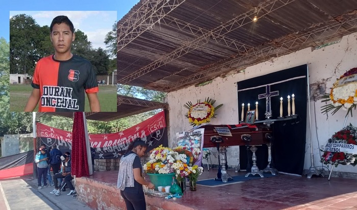 El velorio del joven en su pueblo - Foto gentileza