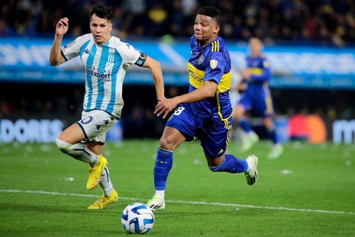 Boca vs Racing - Fabra y Sigali - Foto Julio Mancini
