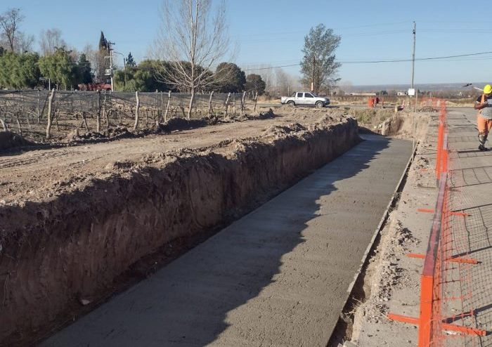 Trabajos en el lugar - Foto Prensa Mendoza