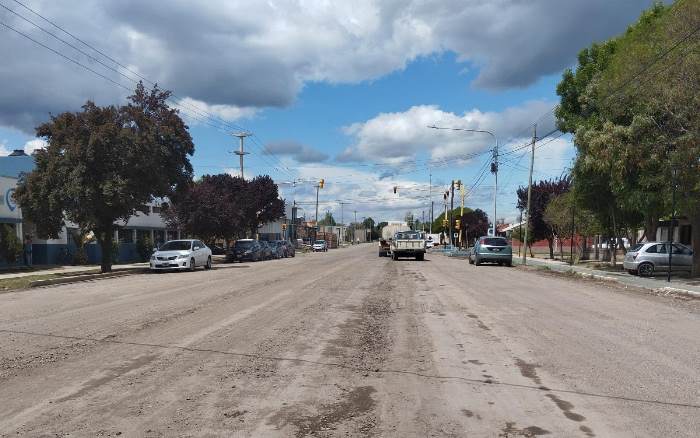 Obras en calle La Argentina - Foto El Cuco Digital