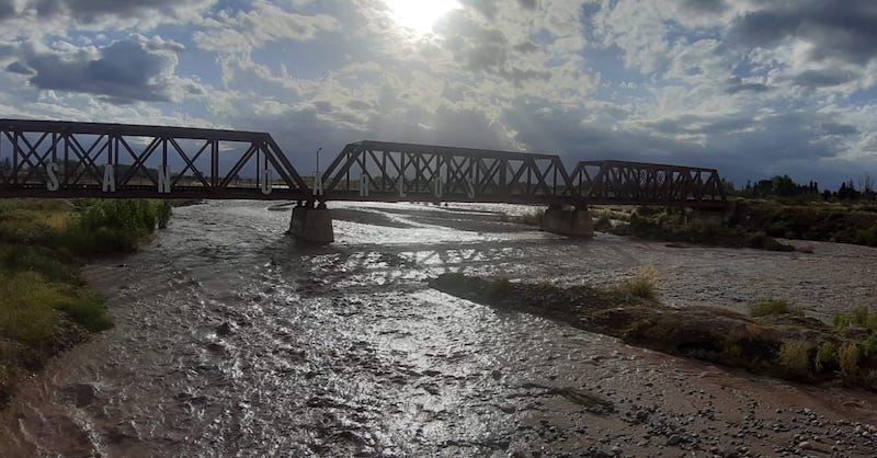 Puente Río Tunuyán- Valle de Uco- foto El Cuco Digital