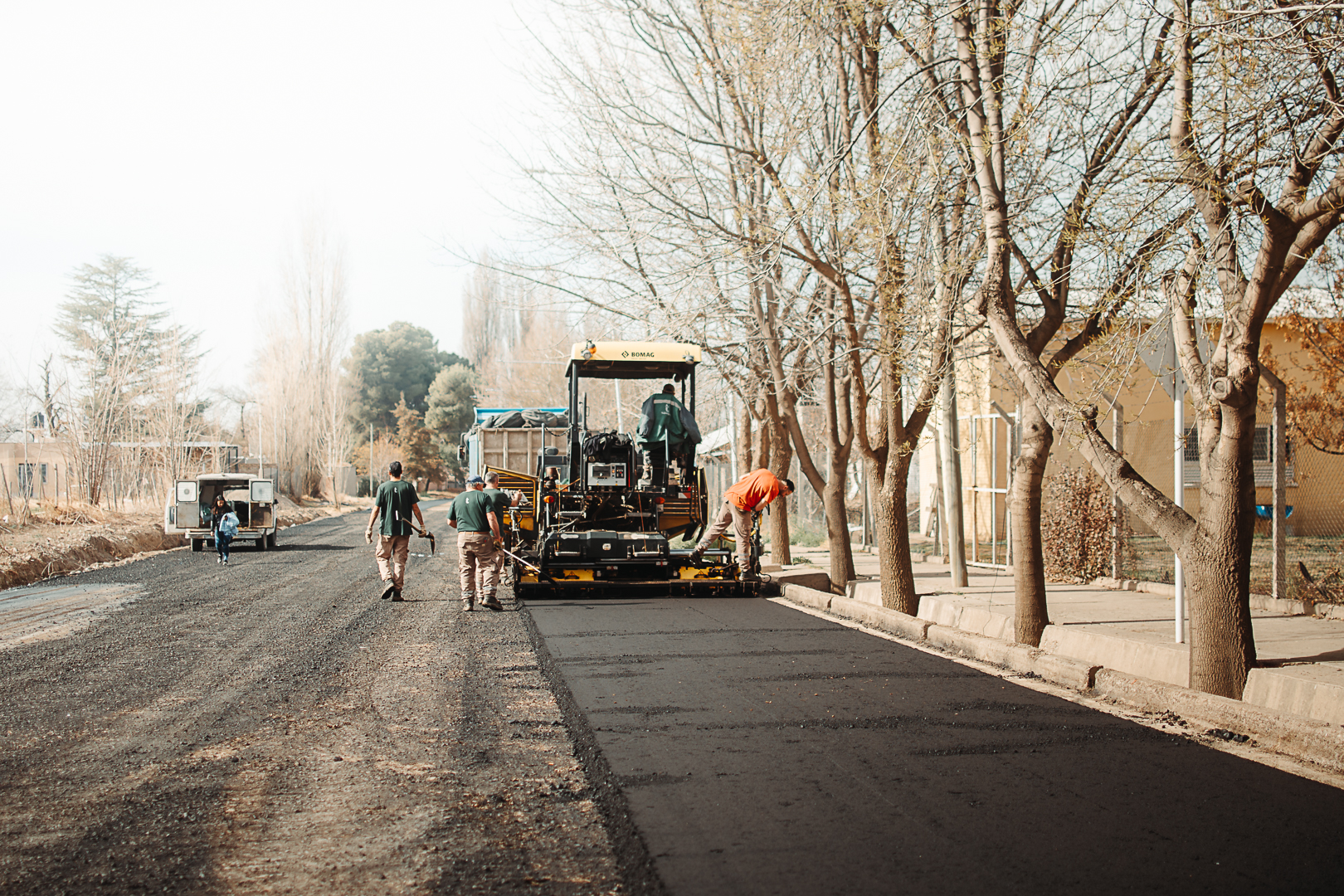 Obra Asfalto calle Laprida Tgto