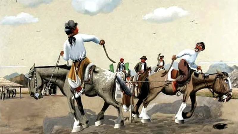La Cinchada- Florencio Molina Campos La Cinchada- Florencio Molina Campos