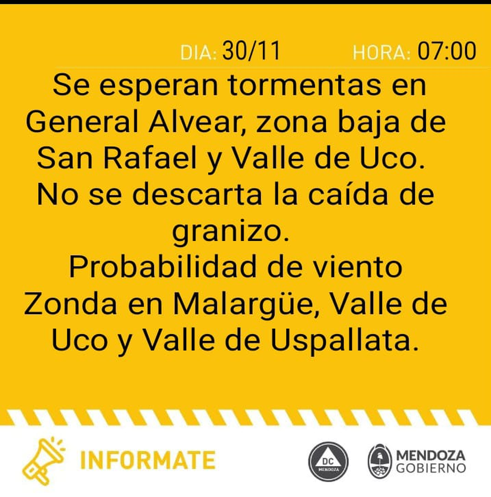 alerta-amarilla-mendoza-este-domingo-30-noviembre